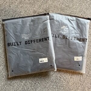 Built Different Men's 2 Pack Crew Neck T-Shirt Navy Blue & Black Size 3XL NEW